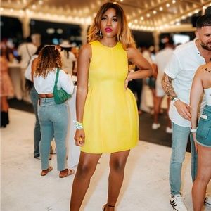 Women Yellow Calvin Klein Dress